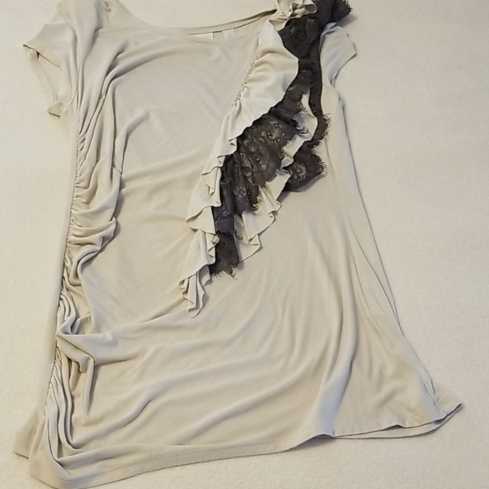 New York & Company Cap Sleeve Shirt